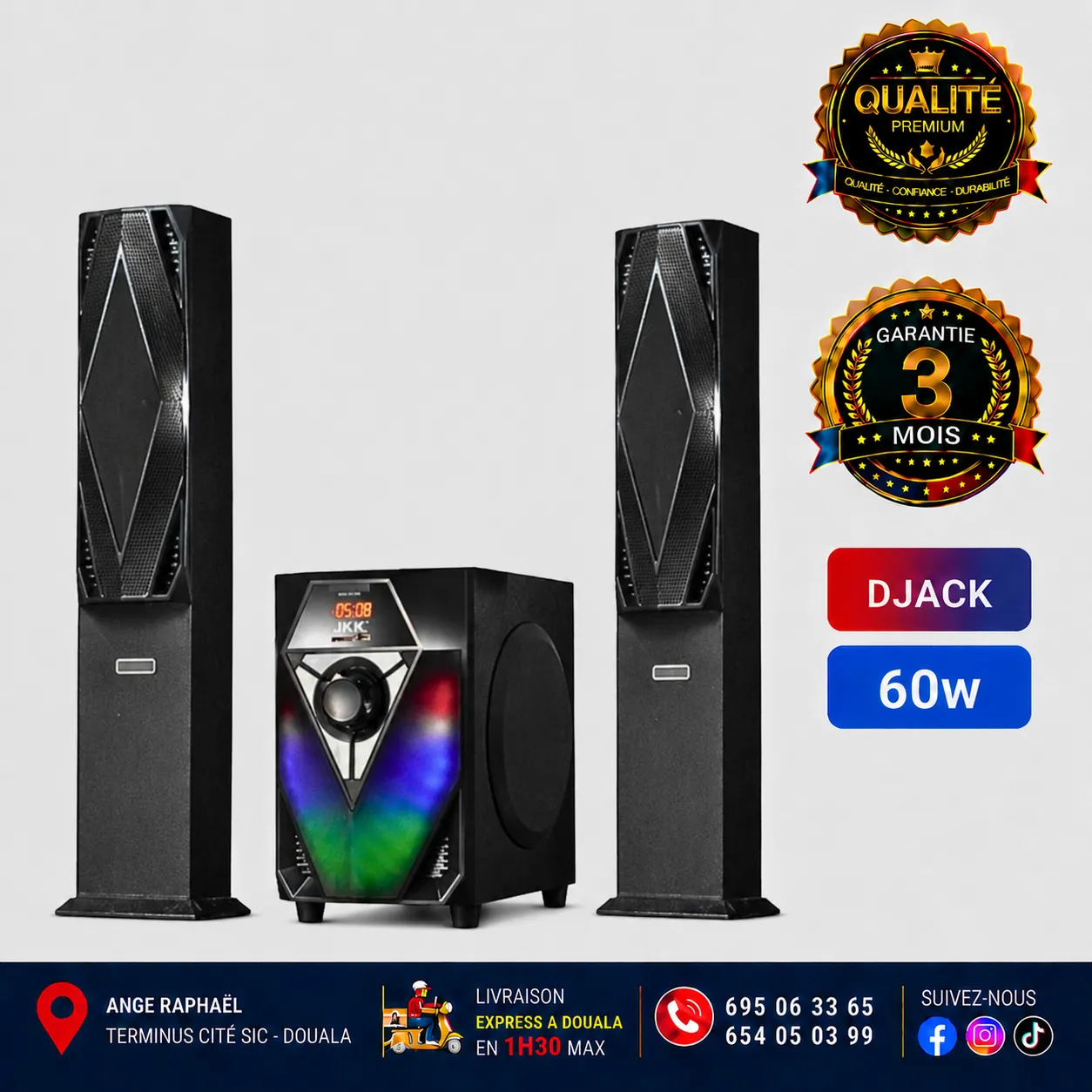 Woofer Djack – 60 W – 02 baffles